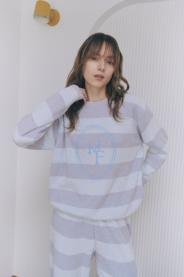 マフィンニット ルームウェアセット（ライトグレー）